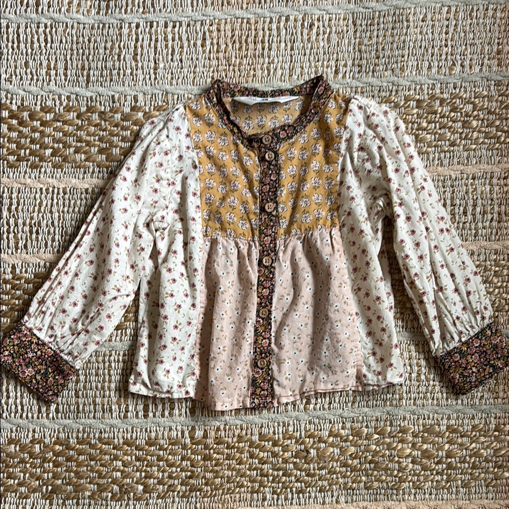 H&M Floral Patchwork Kids Shirt